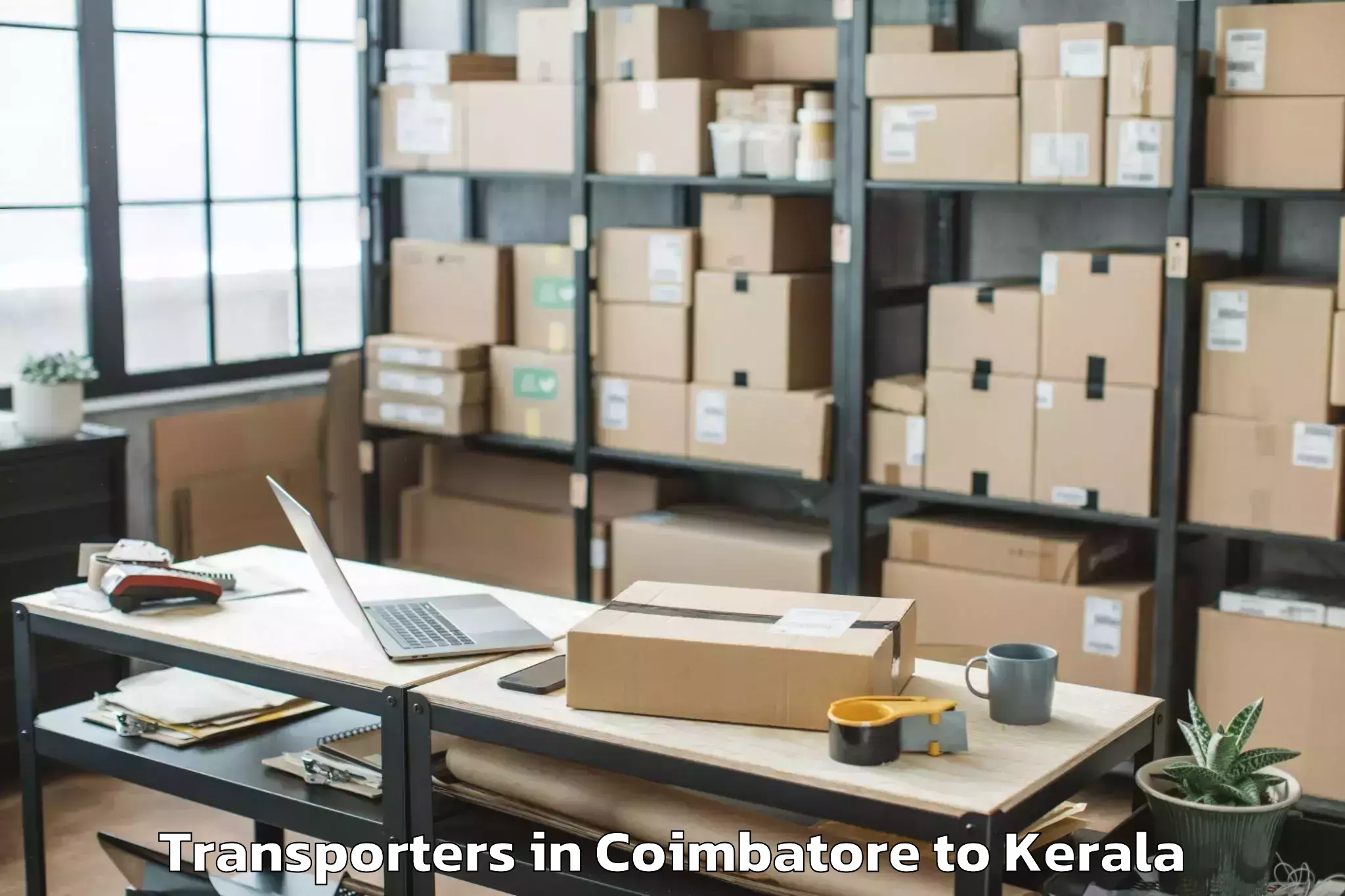 Top Coimbatore to Kannangad Transporters Available